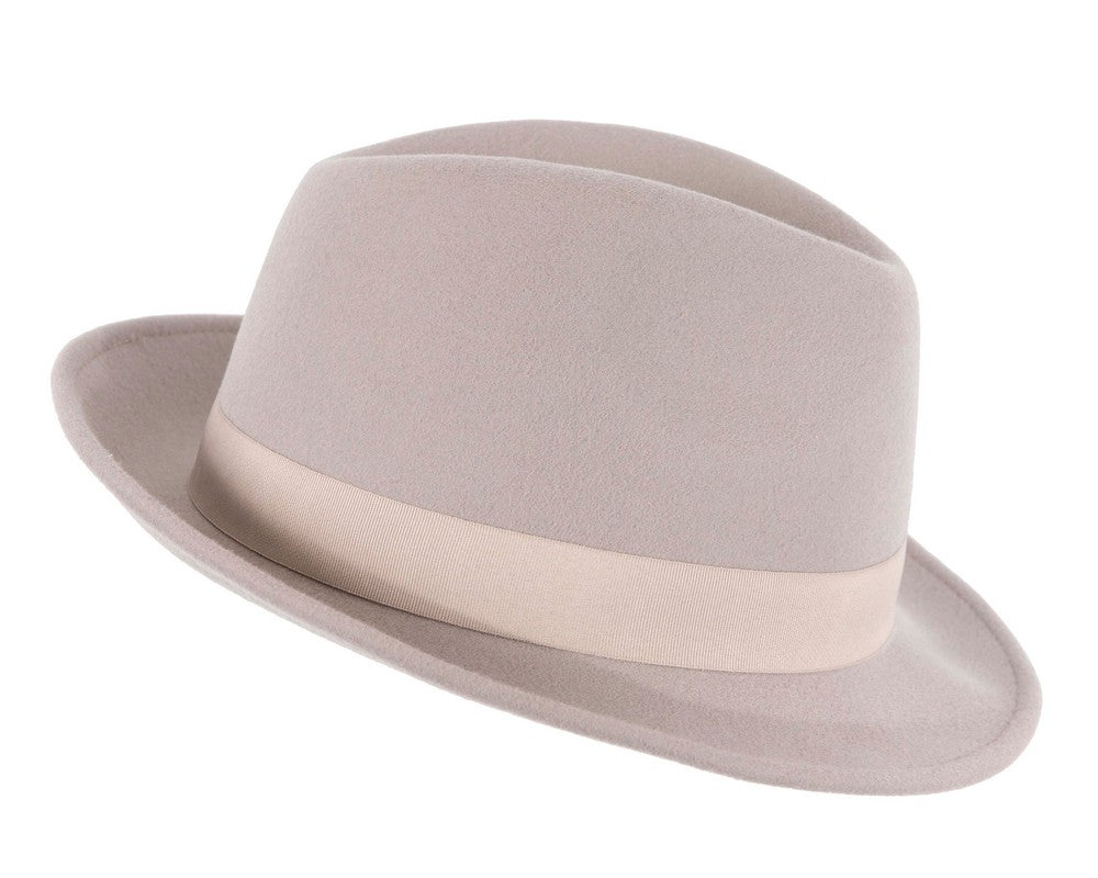 Grey Fedora Felt Blues Brothers Homburg Hat-2