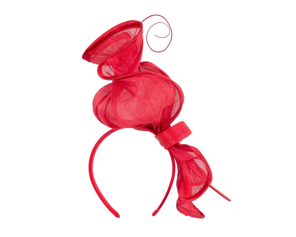 Red racing fascinator by Fillies Collection-3
