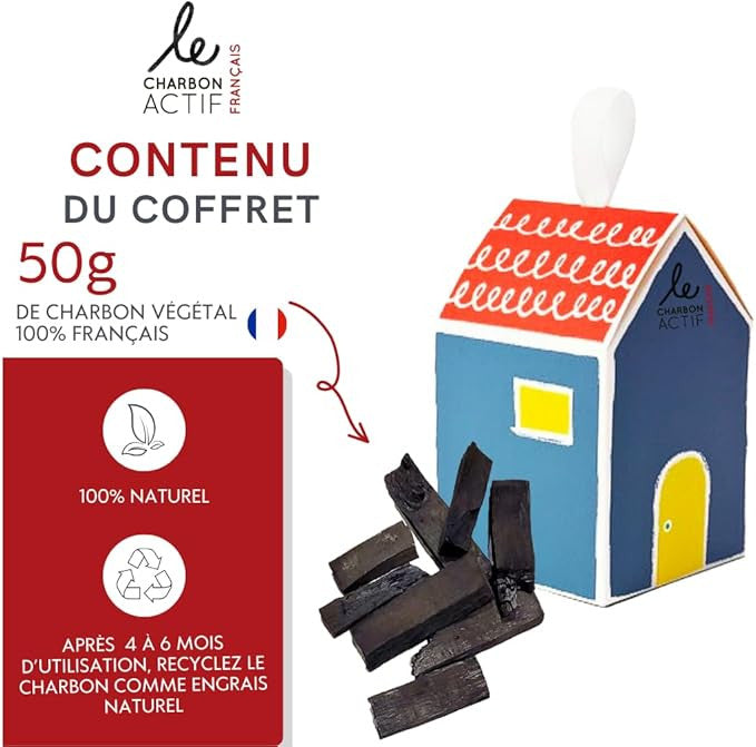 Charbon végétal français filtre à eau vrac 50g-2