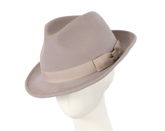 Grey Fedora Felt Blues Brothers Homburg Hat-0