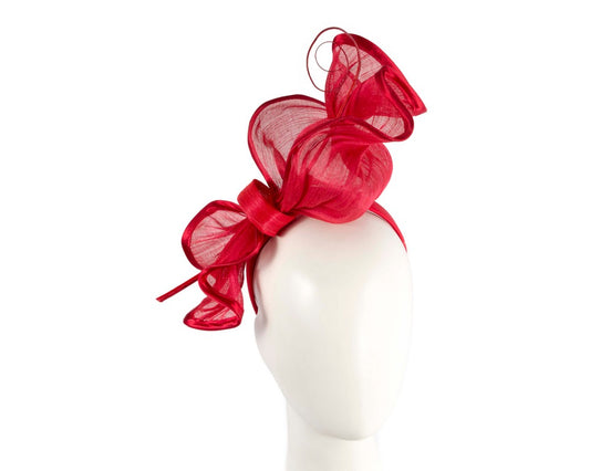 Red racing fascinator by Fillies Collection-0