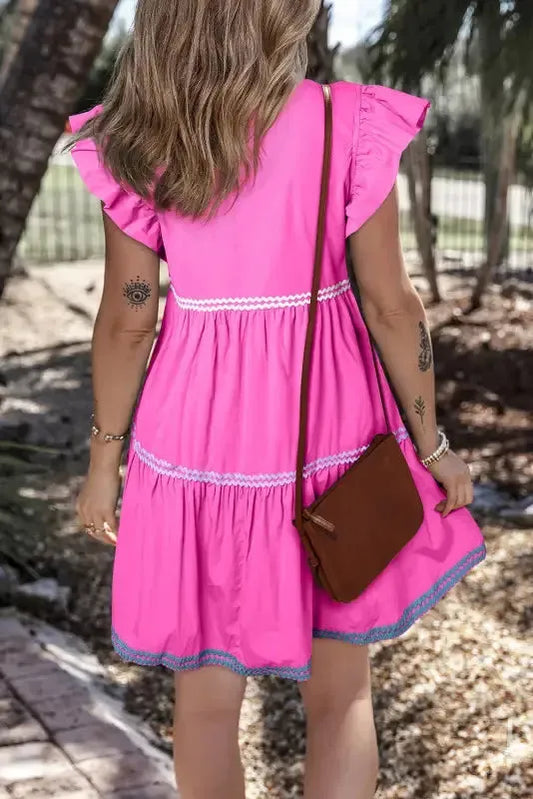 Blush Blossom Flounce Dress-1