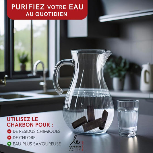 Charbon végétal français filtre à eau vrac 50g-1